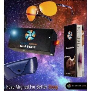 Blue Light Blocking Glasses Amber Lens Computer Screen Eye Strain Sleep Aid